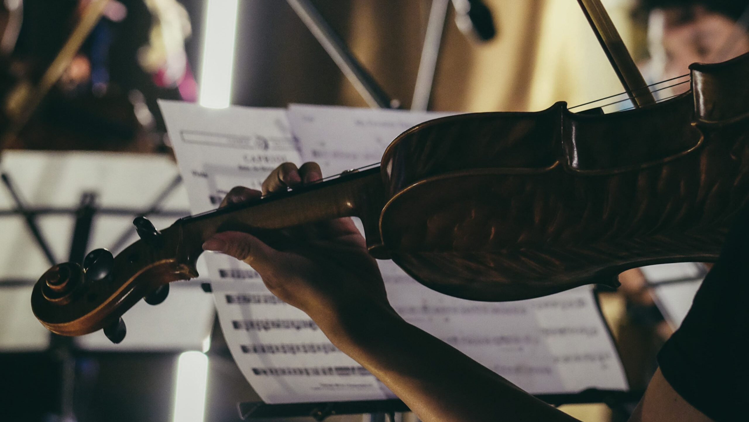Närbild på violin